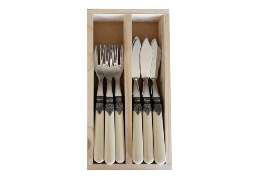 Brasserie Brasserie Fish Cutlery 12-piece Ivory