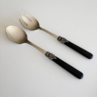 Brasserie Salad Servers Black