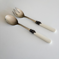 Brasserie Salad Servers Ivory