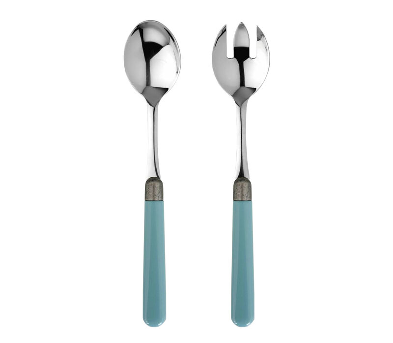 Tavern Salad Servers Mediterranean Blue