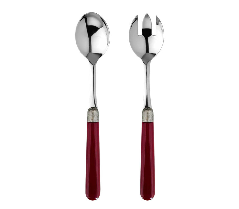 Tavern Salad Servers Wine Red