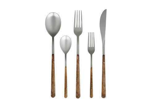 Kom Amsterdam Oriental Design 5-piece Dinner Cutlery Cedar