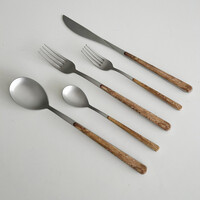 Oriental Design 5-piece Dinner Cutlery Cedar