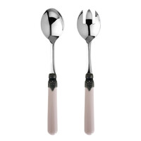 Brasserie Salad Servers Pastel Pink