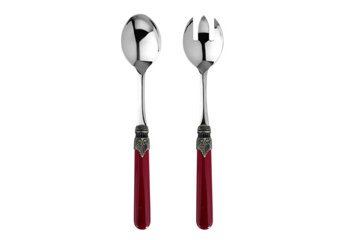 Brasserie Brasserie Salad Servers Burgundy Red