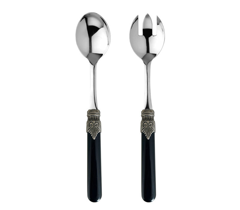 Brasserie Salad Servers Black