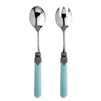 Brasserie Salad Servers Sky Blue