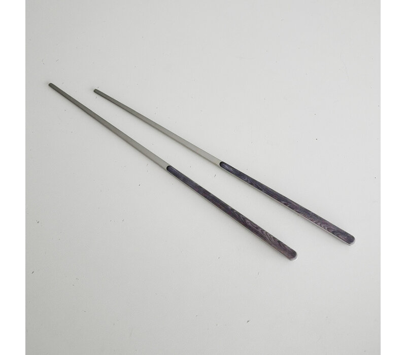 Oriental  Design 2 Chopsticks Rosewood