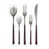 Kom Amsterdam Oriental Design 5-teiliges Tafelbesteck aus Akazie