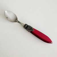 Murano Espresso / Coffee Spoon 'Burgundy Red'