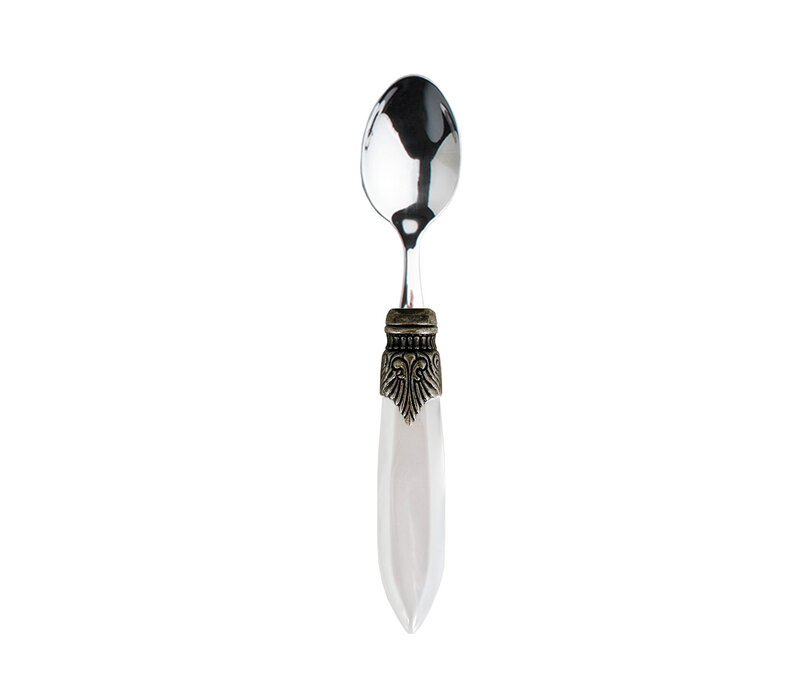 Murano Espresso / Coffee Spoon 'Ice White'