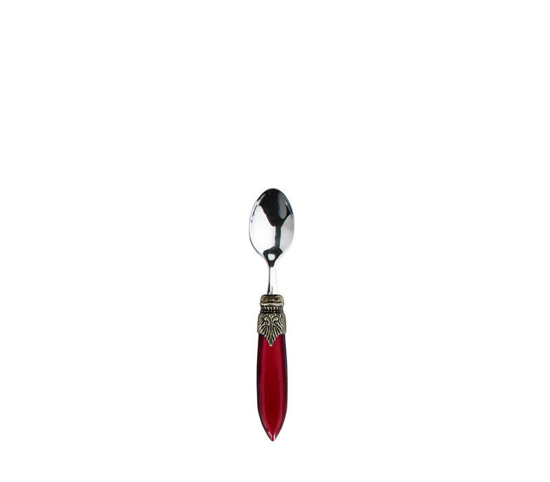 Murano Espresso / Coffee Spoon 'Burgundy Red'