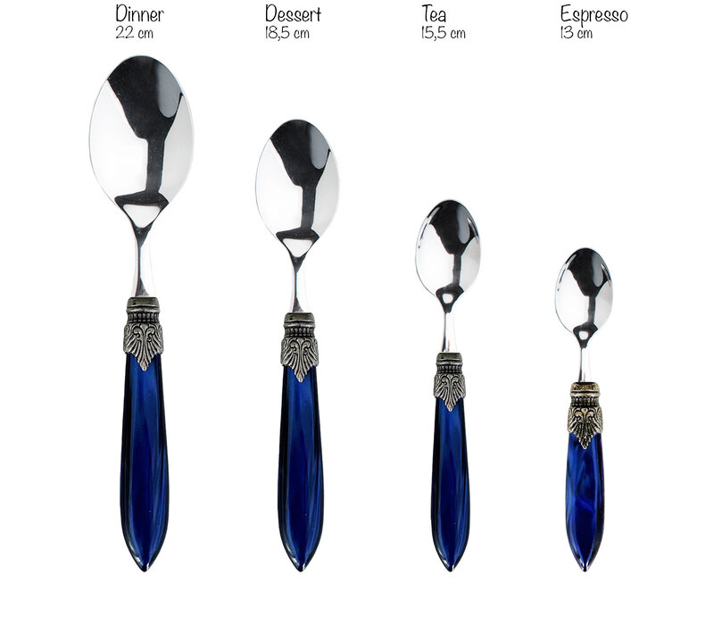 Murano Frühstückslöffel 'Blau'
