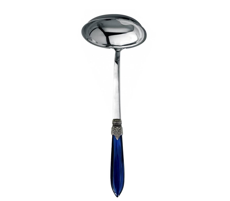 Louche à soupe Murano 'Bleue'
