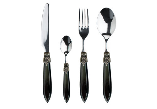 Murano Murano Dinner Cutlery Set – For 1 Person – Anthracite