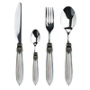Murano Murano Tafelbesteck für 1 Person (4-teilig) – Grau | Italienisches Design