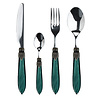 Murano Murano Dinner Cutlery for 1 Person (4 Pieces) – Green | Italian Design