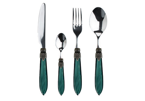 Murano Murano Dinner Cutlery Set – For 1 Person – Green