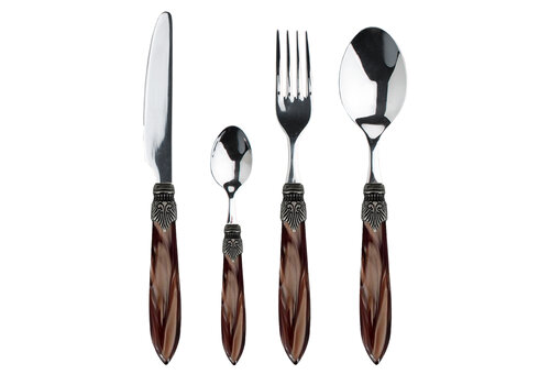 Murano Murano Dinner Cutlery Set – For 1 Person – Brown