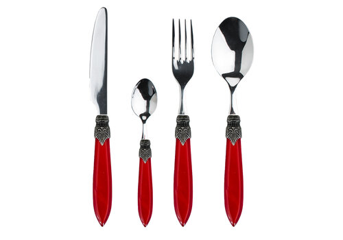 Murano Murano Dinercouvert – Voor 1 Persoon – Rood