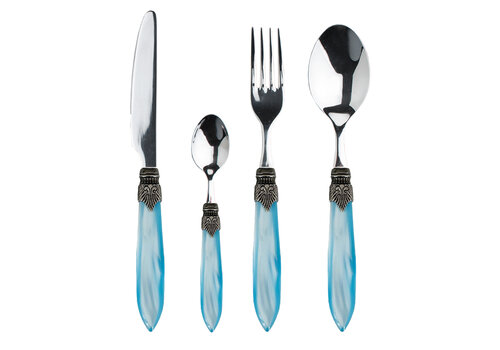 Murano Murano Dinner Cutlery Set – For 1 Person – Turquoise