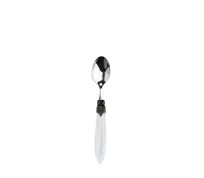 Murano Teaspoon – White | Also Suitable as Coffee Spoon & Small Dessert Spoon