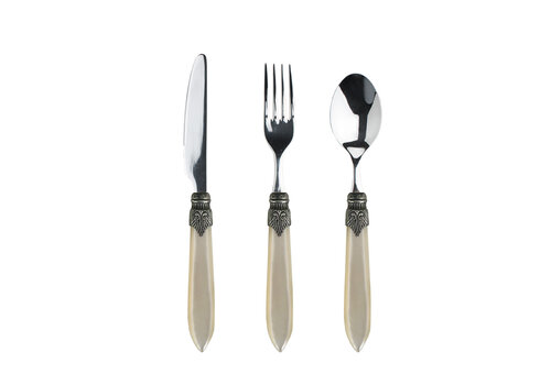 Murano Murano Dessert Cutlery – For 1 Person - Cream