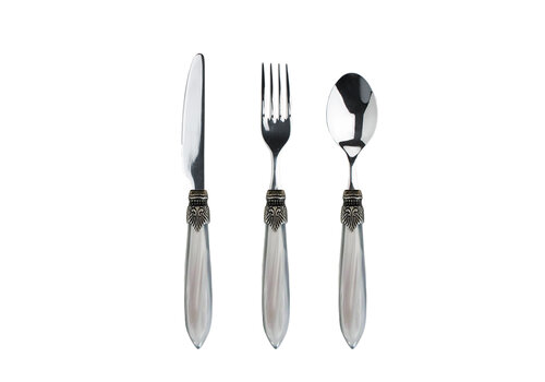 Murano Murano Dessert Cutlery – For 1 Person - Grey