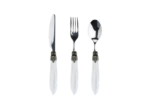 Murano Murano Dessert Cutlery – For 1 Person - White