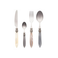 Murano Couverts de table (24 pièces) – Pour 6 personnes – 'Château Mix' dans un coffret en bois | Design italien