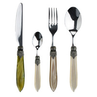 Murano Couverts de table (24 pièces) – Pour 6 personnes – 'Prairie Mix' dans un coffret en bois | Design italien