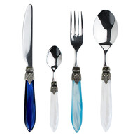 Murano Couverts de table (24 pièces) – Pour 6 personnes – 'Pacific Mix' dans un coffret en bois | Design italien