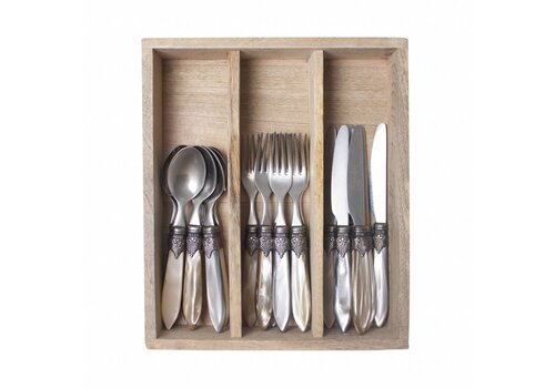 Murano Murano Dessert Cutlery – For 6 People – 'Château Mix'