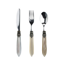 Murano Ontbijt- & Dessertbestek (18-delig) – Voor 6 Personen – 'Château Mix' in Houten Kist | Bestekset voor Ontbijt, Dessert of Voorgerecht