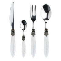 Murano Dinner Cutlery (24-piece) – For 6 People – 'Loft Mix' in Wooden Box | Italian Design