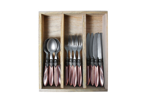Murano Murano Dessert Cutlery – For 6 People – Brown