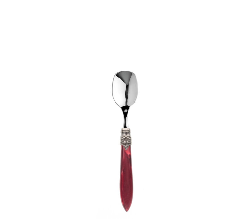 Murano Ice Cream Scoop Burgundy Red