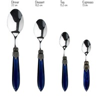 Murano Espresso Spoons / Mocha Spoons – 'Christmas Mix' (6 pieces) | Small Spoons for Espresso, Mocha or Dessert