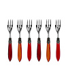 Murano Murano Cake Forks – 'Volcano Mix' (Set of 6) | Forks for Cake, Dessert or Starters