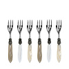 Murano Murano Cake Forks – 'Marrakesh Mix' (Set of 6) | Forks for Cake, Dessert or Starters