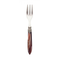 Murano Cake Forks – 'Earth Mix' (6 pieces) | Forks for Pastry, Dessert or Appetizer