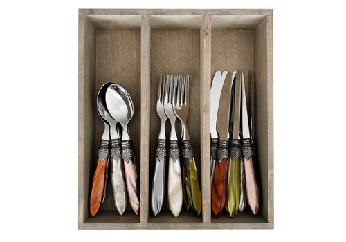 Murano Murano Dessert Cutlery – For 6 People – 'Fresco Mix'