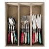 Murano Murano Small Cutlery Set (18-piece) – For 6 People – 'Christmas Mix' in Wooden Box | For Dessert, Breakfast or Starters – Elegant Italian Design