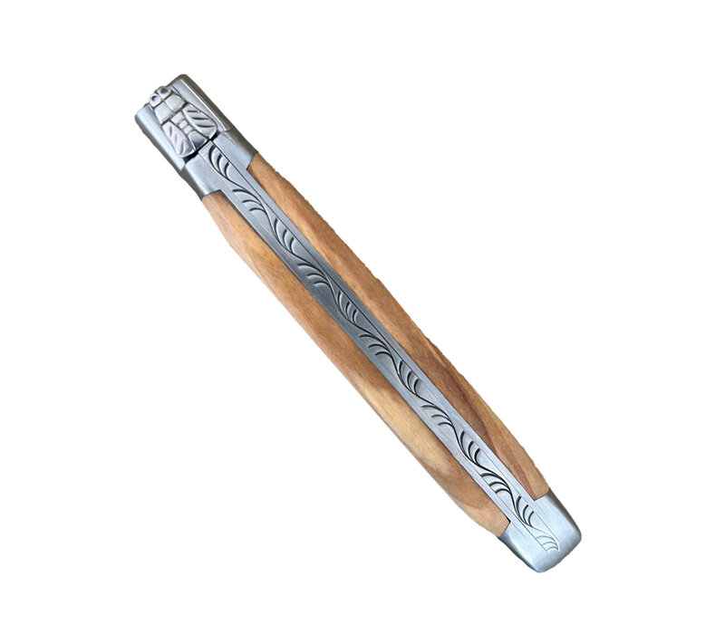 Laguiole Premium Couteau de Poche en Bois de Olive