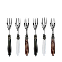 Murano Set of 6 Cake Forks 'Classic' Mix