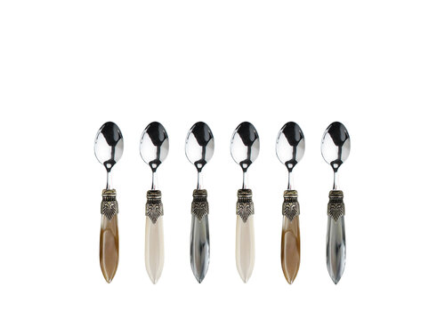 Murano Murano Espressolepels – 'Château Mix' (Set van 6)