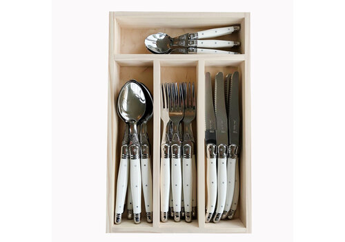 Laguiole Laguiole Classic Cutlery set 24-piece White