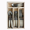 Laguiole Laguiole Classic Dinner Cutlery (24-piece) – For 6 People – 'Ivory' in Wooden Box | French Design