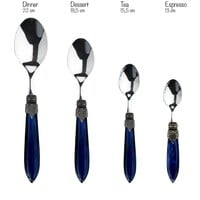 Murano Espresso Spoons / Mocha Spoons – 'Loft Mix' (6 pieces) | Small Spoons for Espresso, Mocha or Dessert
