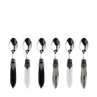 Murano Espresso Spoons / Mocha Spoons – 'Loft Mix' (6 pieces) | Small Spoons for Espresso, Mocha or Dessert